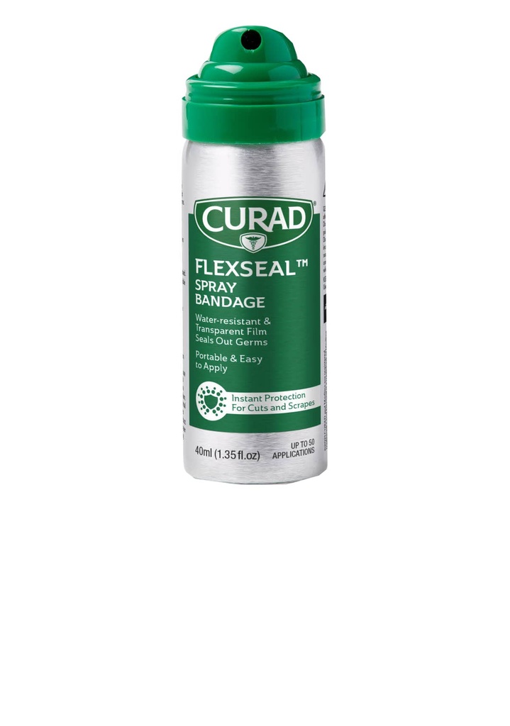 bandage de pulvérisation liquide CURAD, résistant à l'eau, transparent, idéal pour les découpes et les éclats, solution d'entretien rapide, 40 mL, 1EA