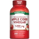 Nature's Truth Apple Cider Essig Kapseln | 1200mg | 200 Pillen | Extra Stärke | Wert Größe | Non-GMO, Glutenfreie Ergänzung