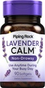 Piping Rock Lavande Pilules calmes 80mg.90 Softgels Supplément non somnolent.