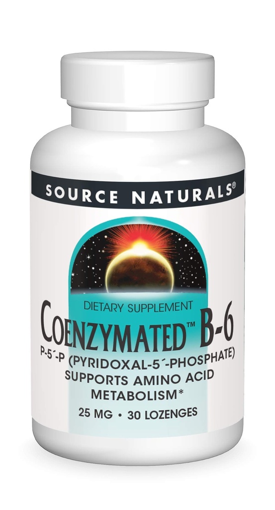 Quelle Naturals Coenzymated B-6 25mg P-5 Pyridoxal-5 Phosphat Fast-Acting, Quick Dissolve Sublingual Vitamin unterstützt Aminosäure Stoffwechsel - 30 Lozenges