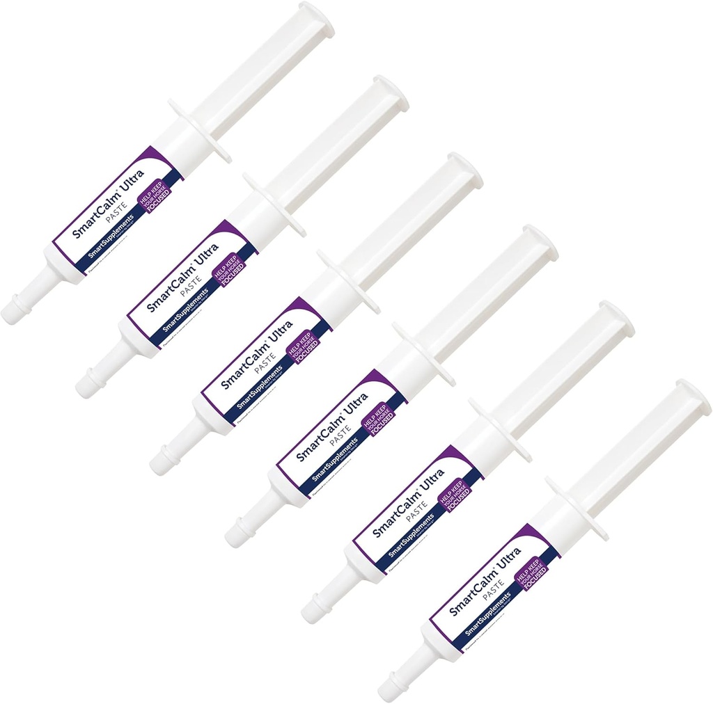 SmartCalm Ultra Paste Berechnung Pferde Ergänzungen | Kein hinzugefügt Kräuter oder Zucker | Equine Ergänzung | Hilfreich mit Skitish Horses | Paket von 6 Tubes