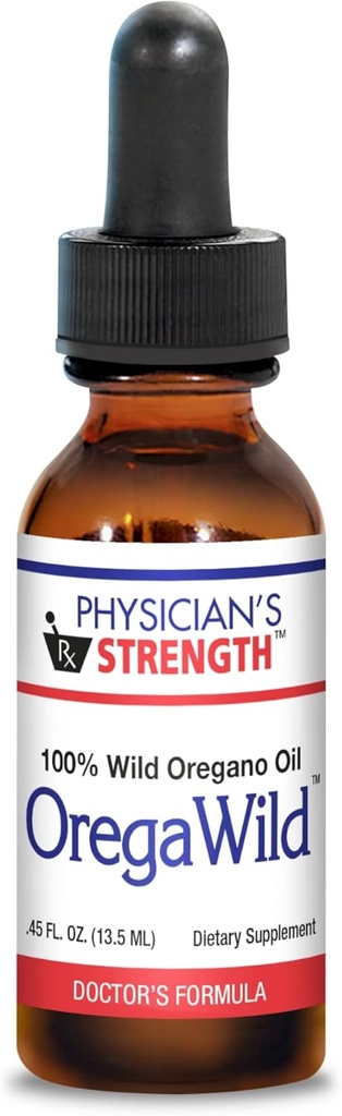 Résistance du médecin OregaWild - 13,5 mL - 100 % huile d'origan sauvage - 216 portions