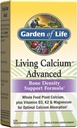 Garten des Lebens Kalzium Fortgeschrittene Knochendichte Unterstützung Formel, 1000 mg Ganze Lebensmittel Pflanze Kalzium Plus Vitamine D3, K1 und Magnesium für Absorption, 120 vegetarische Kapseln