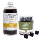 Kräuter-Ergänzung Syrup & Gummies Bundle – Eine 16oz Flasche Elderberry Syrup mit Honig & 7oz Original Elderberry Gummies Made from Only Organic Ingredients in the USA
