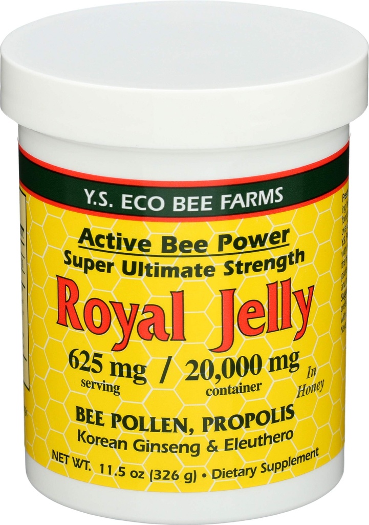 YS Royal Jelly/Honey Bee - Royal Jelly In Honey Ult Stärke, 11,5 Unze Gel