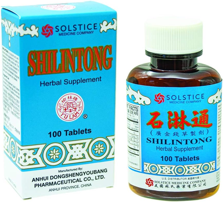 Shilintong Kräuterergänzung (Supports Urinary Tract, Kidney & Bladder Stone Cleanse)(100 Tabletten)(1 Flasche)(Solstice)