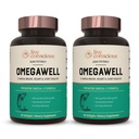 Live Conscious OmegaWell Fish Oil: Herz, Gehirn und Joint Support | 800 mg EPA 600 mg DHA - Enteric-Coated, Sustainable Sourced - Einfach zu Swallow 120 Count (2-Pack)