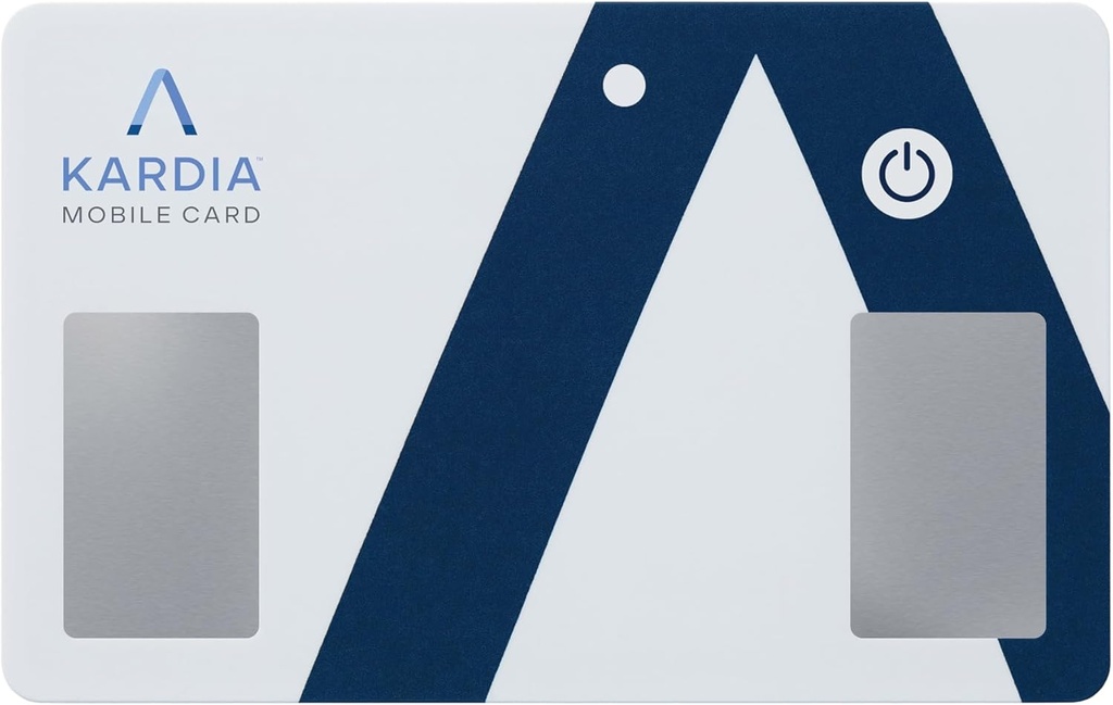 AliveCor KardiaMobile Card Wallet-Sized Personal EKG Device - Aufzeichnen von Single-Lead EKGs auf dem Go und Erkennen von unregelmäßigen Herzschlägen