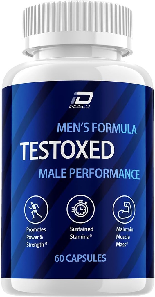 Supplément Capsules Testoxed, Testoxed Advanced Men Wellness Support, Performance énergétique maximale Testoxed officielle, Testoxed Premium Dietary Formula Reviews (1 Pack - 60 Capsules)