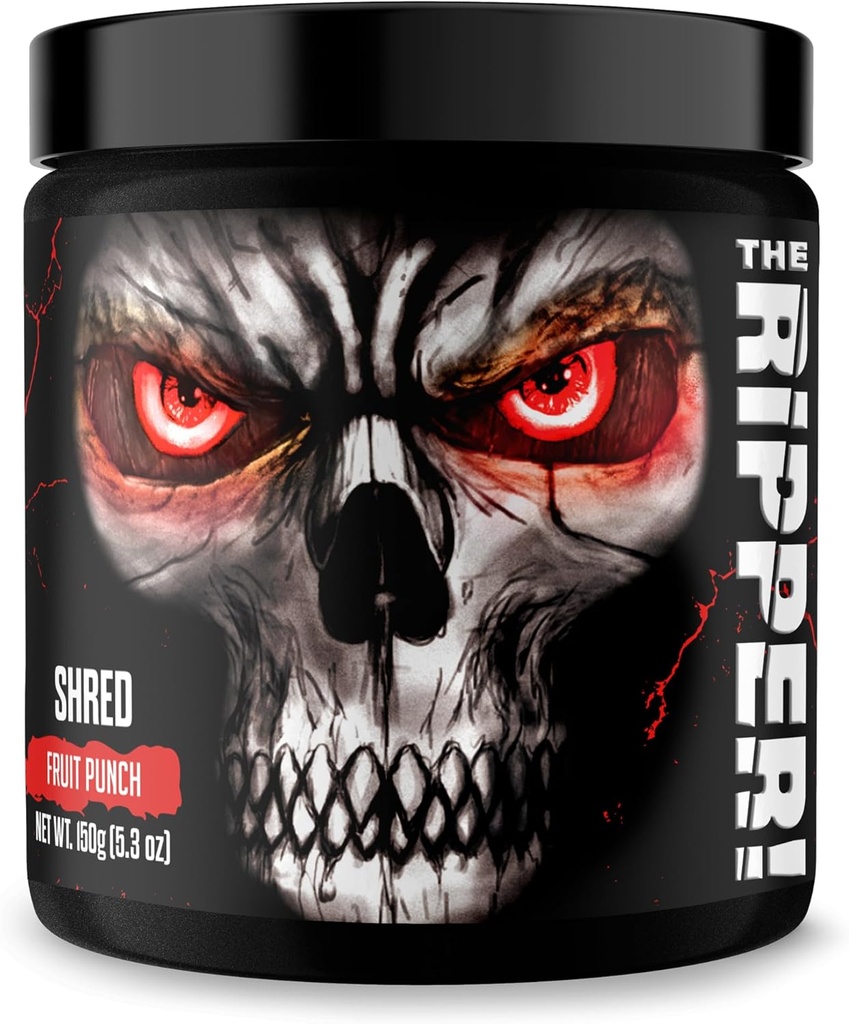 JNX SPORTS The Ripper! Shredding Thermogenic Fat Burner - Fruit Punch 30 Servierungen | Advanced Fast Acting Thermogenic Pre-Workout, Appetite Suppressant für Männer & Frauen