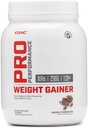 GNC Pro Performance Weight Gainer Protein Powder, 50g Protein, High Calorie, 700 Kalorien, unterstützt Massen- und Muskelrückgewinnung, MCT, BCAA, 3. Partei Getestet, Doppelschokolade, 6 Servierungen, 2,5 lbs