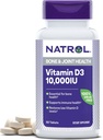 Natrol Vitamin D3 10.000 IU Tabletten, unterstützen Sie Ihre Immungesundheit, 60 Zähler