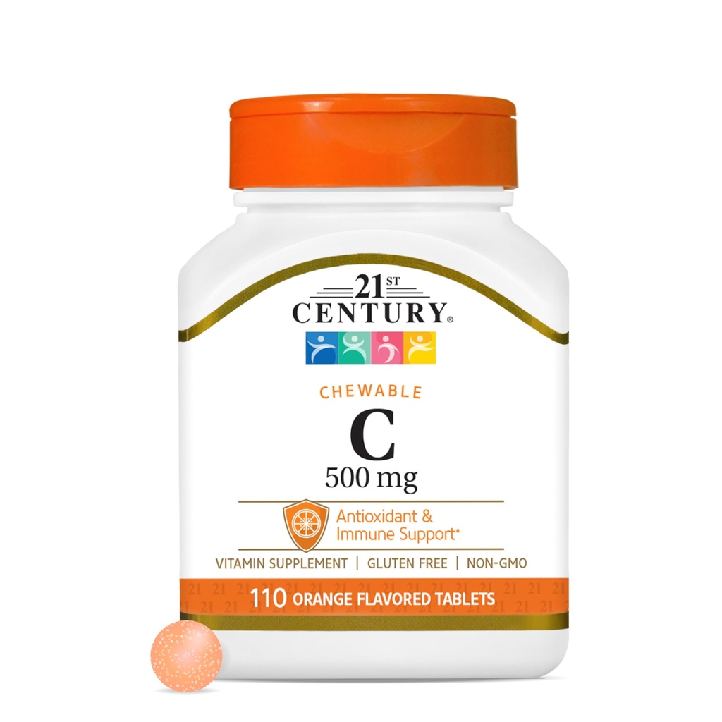 Vitamine C 500 mg, orange, 110 Compte