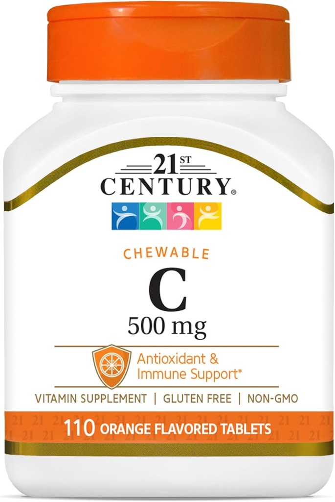 Vitamine C 500 mg, orange, 110 Compte