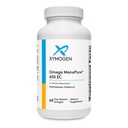 XYMOGEN Omega MonoPure 650 EC - Suppléments d'huile de poisson Omega-3 pour les femmes et les hommes - avec EPA, DHA et DPA - Plus petits softgels avec 3X plus d'absorption - Soutenir un cœur et une cognition sains (60 softgels)