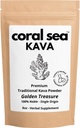 Kava Pulver Noble Kava Kava Root Drink Vanuatu Traditionelle Grind Tee Berechnen Aufheben Balanced Strong Natürliche Bitter Flavor Golden Treasure 8oz