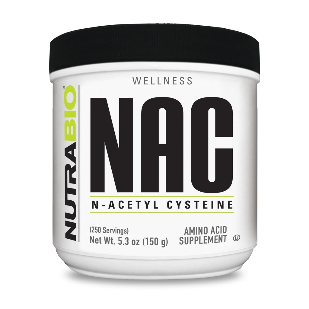 NutraBio N-Acetyl Cystein Supplement (NAC) - 150 Gramm Pulver, 600mg Servieren - Leistungsstarker Anti-Oxidant - Immununterstützung - Keine Füllstoffe - Non-GMO - Glutenfrei