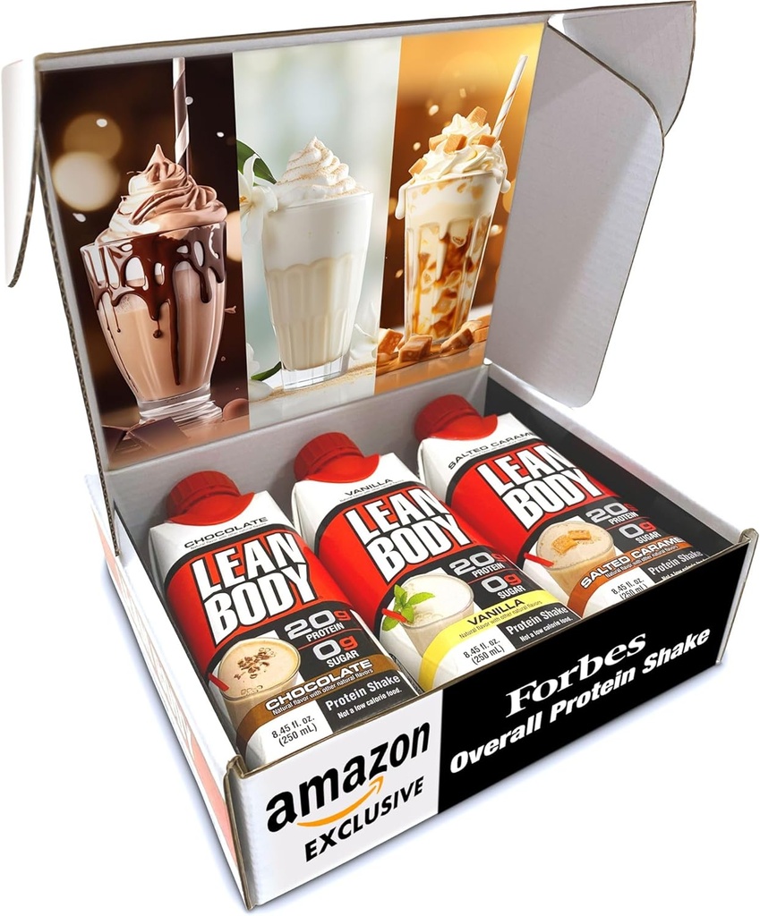 Labrada Lean Body Triple Taster Pack |On-The-Go Whey Blend Protein Shake, Zero Sugar, Glutenfrei, angereichert mit 22 Vitaminen & Minerals 8.45Fl Oz (Pack von 3)