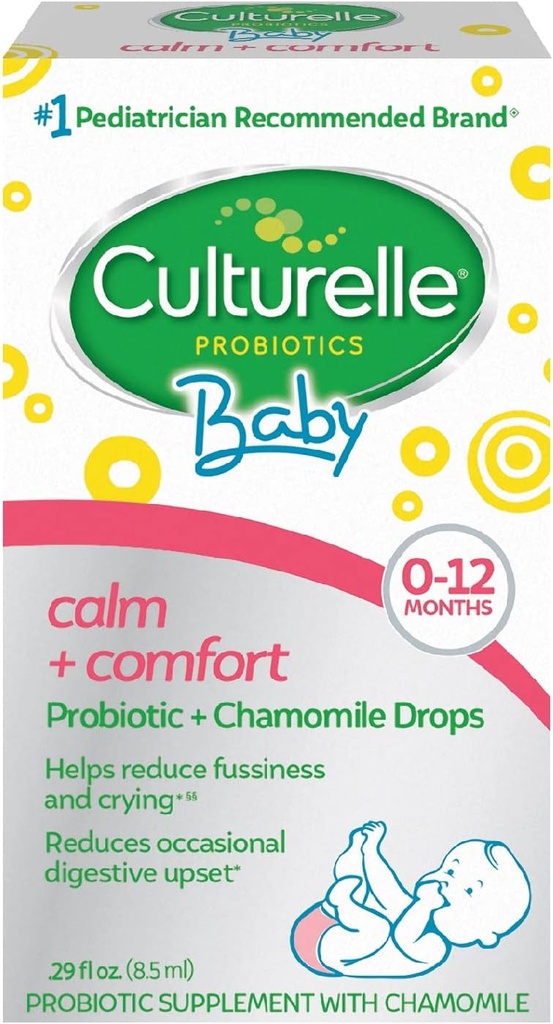 Culturelle Baby Calm + Comfort Probiotics + Kamille Drops | Hilft, Occasional Infant Digestive Upset, 0.29 fl. oz. Tropfen