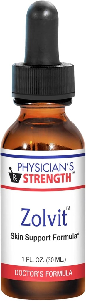 Physician's Strength Zolvit - 30 mL - Skin Support Formel mit P73 Oregano, Extra Virgin Olivenöl, Wild Bay Blatt Öl & Mittelmeer Schwarz Samenöl - für alle Hauttypen