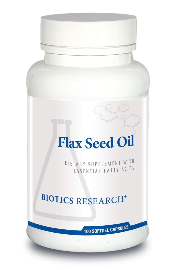 Biotics Research Flax Seed Oil Jede Kapsel enthält 1.000 reines Flax Seed Öl. Kalt gepresst von zertifizierten organisch Grown Flax Seed. Herzgesundheit. 100 Softgels