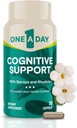 Supplément cognitif d'un jour – Supplément cérébral pour soutenir la performance cognitive chez les hommes et les femmes atteints de Bacopa. Comprend également Rhodiola, & Saint Basilic, 30 capsules (paquetage May Vary)
