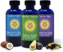 All-Natural Edible Oils, 4oz Sampler Set mit Pure C60 ESS60, Immununterstützung und Joint Support Supplement mit Olivenöl, Avocado Oil & MCT Coconut Oil, Set von 3, 4 Unzen