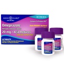 GeriCare Omeprazole Retard de libération Comprimés 20mg Réducteur d'acide stomach pilules pour 24 heures de soulagement des brûlures d'estomac- médicament de reflux acide pour traiter les brûlures d'estomac fréquentes- comprimés anti-acide de soulagement (42 Nombre)