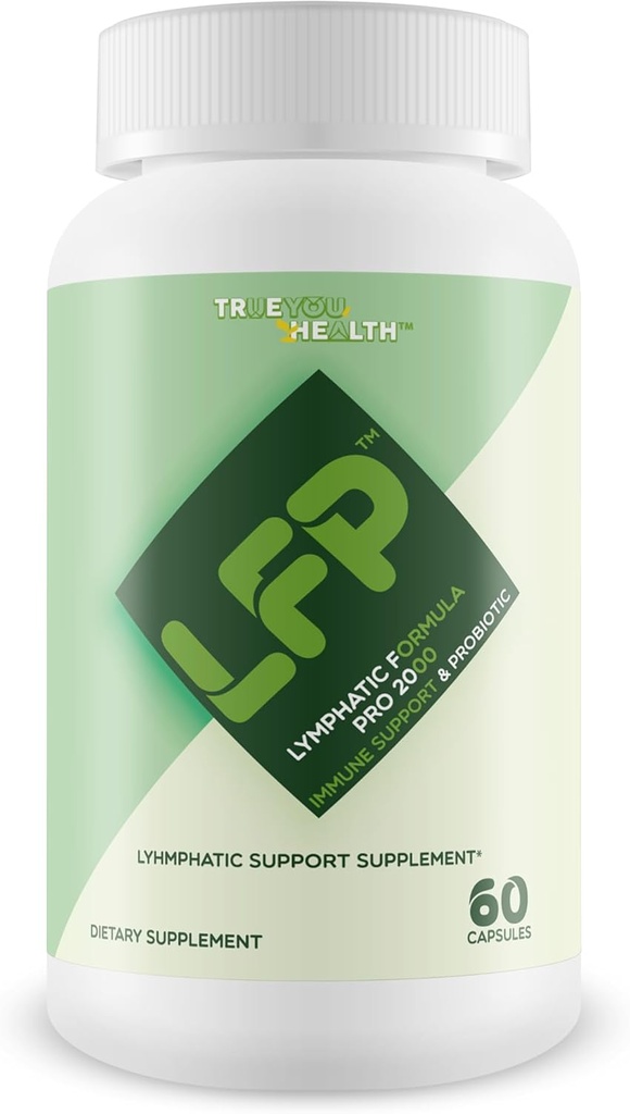 LFP - Lymphatic Formula Pro 2000 Immune Support & Probiotic - Lymphatic Support Supplément pour promouvoir un système immunitaire sain et une fonction lymphatique - Aide à la réponse immunitaire, la santé de Gut et la santé globale