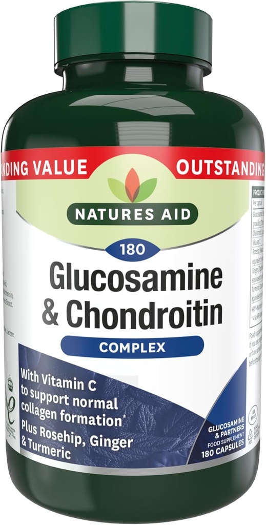 Glucosamine 500mg & Chondroitin 100mg Complex 180 Vcaps