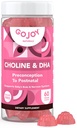 Pränatale Choline & DHA Gummie - Preconception to Postnatal Gummy Vitamin Supplement für schwangere Frauen - Gesüßt mit Mönchsfrucht - 3. Partei Getestet - Non GMO, Glutenfrei, Vegan