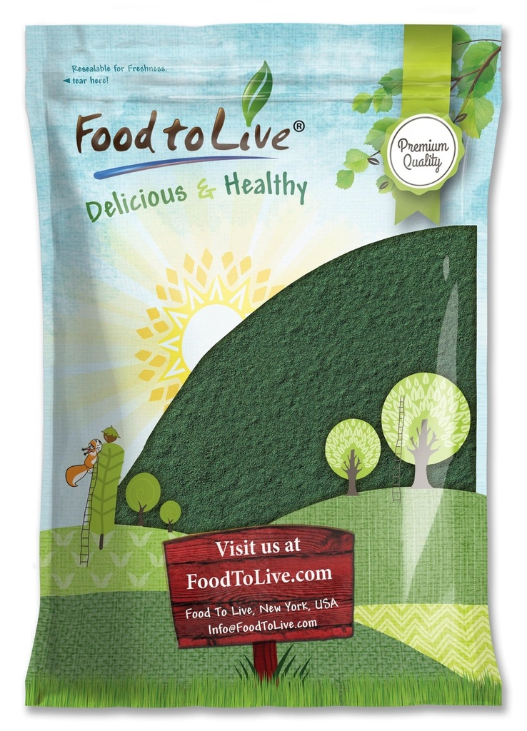 Lebensmittel zu leben Chlorella Pulver, 8 Pfund - Kosher, Raw Green Algae, Vegan Superfood, Bulk, Pure Vegan Green Protein, Reich an Vitaminen und Mineralien, Groß für Getränke, Tee und Glatte