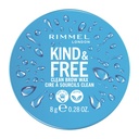 Rimmel London Kind & Free, Klar, Brow Wax, leicht zu bewerben, Long-Lasting-Halte, keine Flaking, keine Rückstände, Aufgehobene Pfeile, 0.28oz
