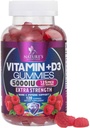 Vitamine D3 Supplément Gummy 5000 UI (125 mcg) Vitamines diététiques D pour les hommes et les femmes - Bone, Dents, Muscles et Immune Santé Support, High Potency VIT D3 Nature's Non-OGM & sans gluten - 120 Gummes