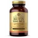 Solgar Biotin 5000 mcg - Gesunde Haut fördern, Nägel & Haare - Unterstützt Energieproduktion, Protein, Kohlenhydrat & Fett Stoffwechsel - Vitamin B - Non GMO, Vegan, Glutenfrei - 100 Servierungen, Unflavored, Standardverpackung, 100 Zähler
