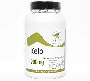 Kelp 900mg ~ 180 Capsules - Pas d'additifs ~ Suppléments à la nature