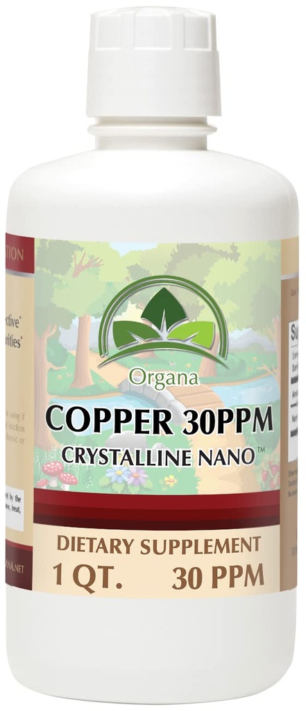Organa Pure Crystalline Liquid Kupfer Supplement - 30 PPM - Kolloidale Mineralien
