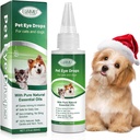 60ML Pet Eye Drops für Hunde- & Katzen-Relieve Augen Juckreiz & Irritation, Pink Eye & Allergies Symptome Sichere & sanfte Formel für alle Tiere