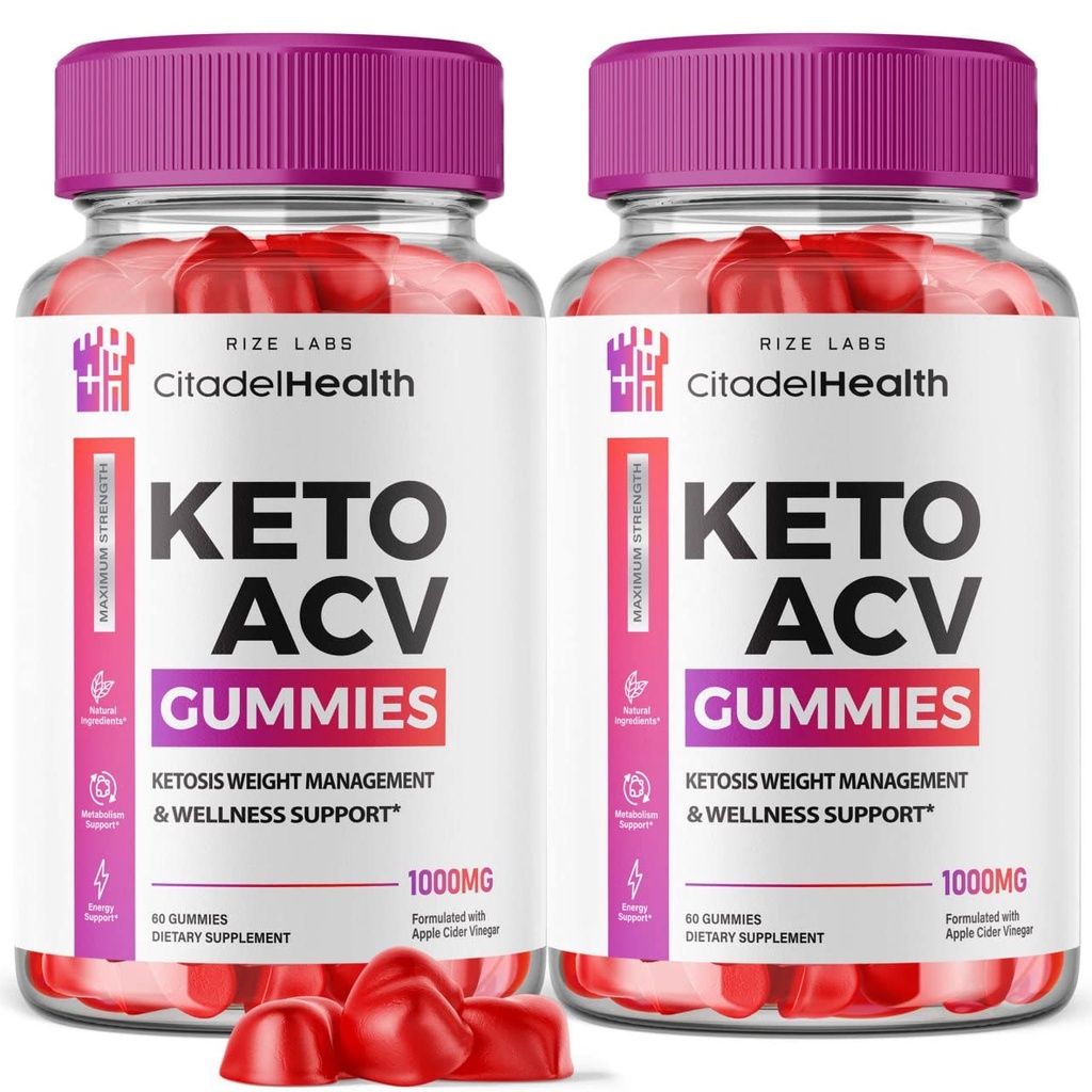 (2 Pack) Gummies Citadelle Santé Keto - Gummies Citadelle Santé Keto ACV pour la perte de poids avancée Gummies Keto Boost Corps avec supplément de vinaigre de cidre de pomme Fat Belly (120 Gummies)