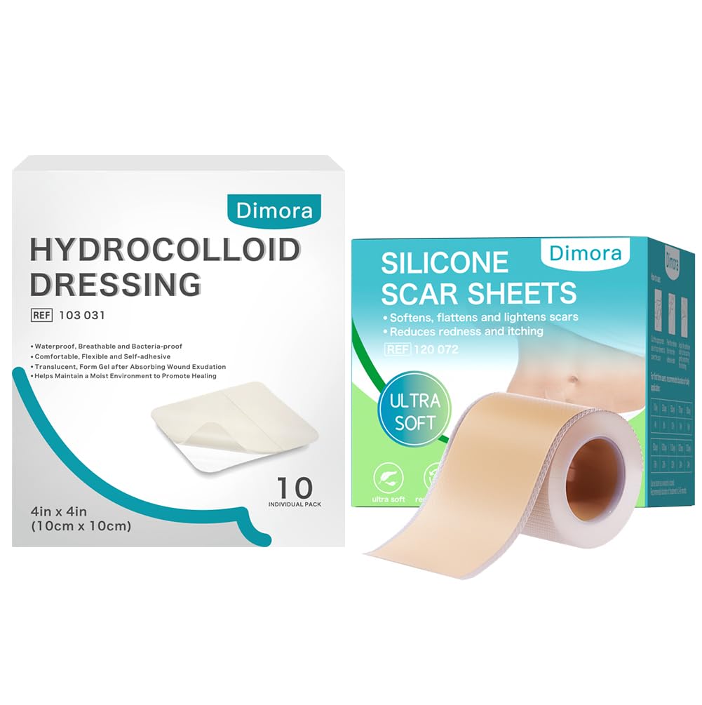 Dimora Hydrocolloid Wound Dressing & Silikon Narbenblätter