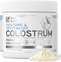 Poudre de supplément de colostrum pour les humains - Supplément de colostrum biologique pour la santé des Guts, la croissance des cheveux, le soutien immunitaire - Non aromatisé (50 portions)