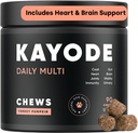 Kayode Daily Multi - Hund Multivitamin & Superfood Chew. Füllen Sie Nährstoff Gaps. Hilft Gelenke, Verdauung, Herz, Gehirn, Urinary &amp; More. Fügen Sie Nährstoffe Hundefutter Misses. Toll für Welpen Too.