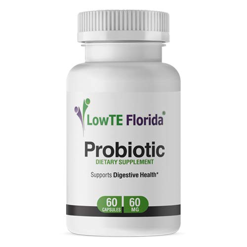 LowTE Florida® Probiotic Supplement - 60 Kapseln, 60mg, Probiotika für Verdauungs- und Immununterstützung mit Lactobacillus Acidophilus, Lactobacillus Rhamnosus & Bifidobacterium Longum