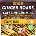 Ginger Roars - Koffein Ginger Chews - 12 Koffein Bonbons Jede 33mg Koffein mit einem köstlichen natürlichen Honig Ginger Aroma & Fiery Hinweis. Plant Based Energy Shots, ein Vegan gesunder Snack für Erwachsene.
