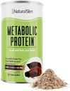 NaturalSlim Metabolic Whey Protein Powder Chocolate – Low Carb, Meal Replacement Shake w/Vitamins, Minerals & Amino Acid L-Glutamin | Großer Geschmack und sehr füllende Protein Shake, 10 Portionen, 17.6oz