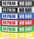 Keine Schmerzen keine Gain-Armbänder Motivational Bulk Inspirational Silikon Fitness Armbänder Stretch Unisex Sport-Armbänder für Teenager Männer Frauen