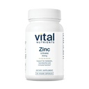 Vital Nährstoffe Zink Citrat 30mg | Leicht absorbierte Immununterstützungsergänzung* | Vegan Zinkergänzung | Gluten, Dairy, Soy Free | Non-GMO | 30mg | 90 Kapseln
