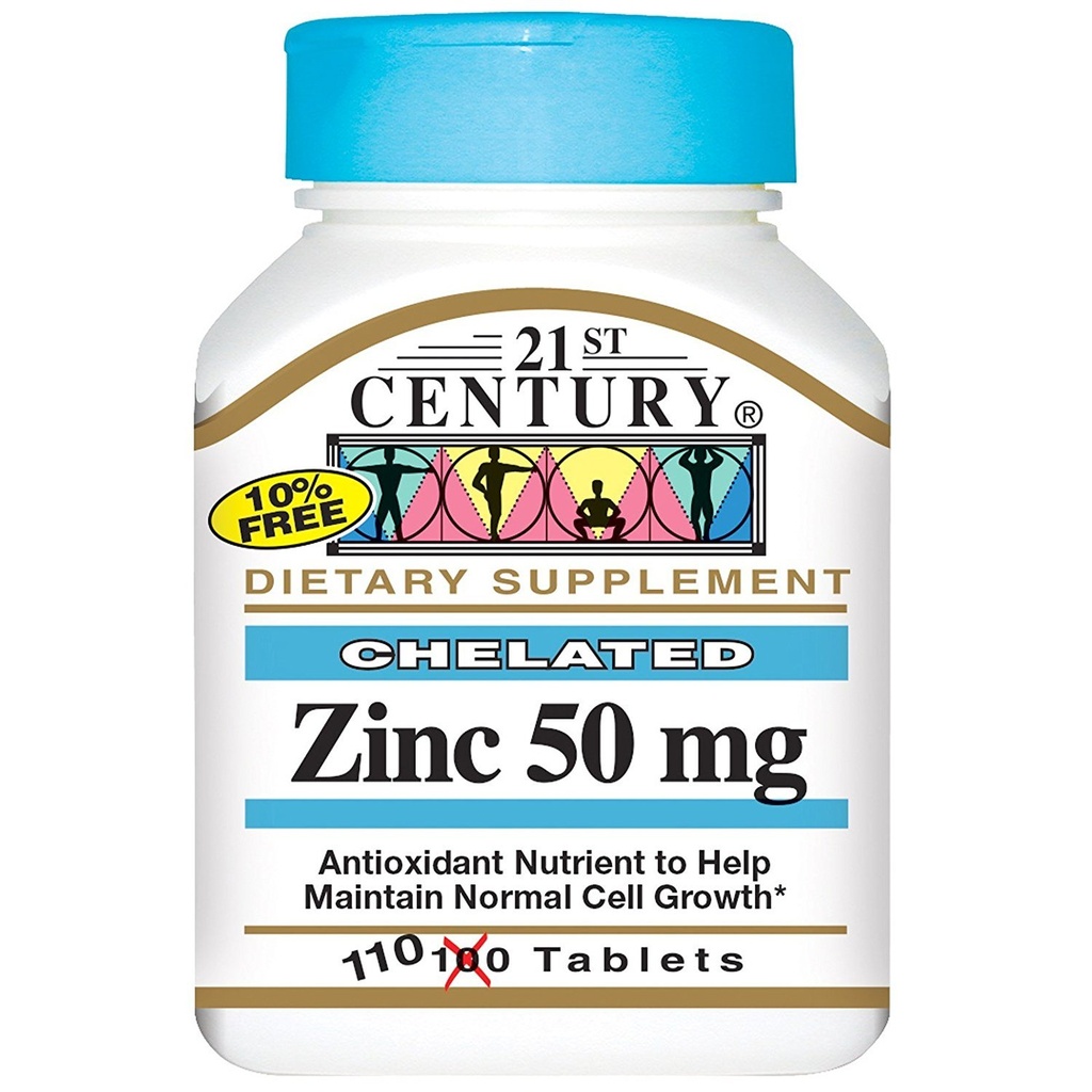 21st Century Chelat Zinc 50 Milligramme 50 Milligramme 110 Tabs