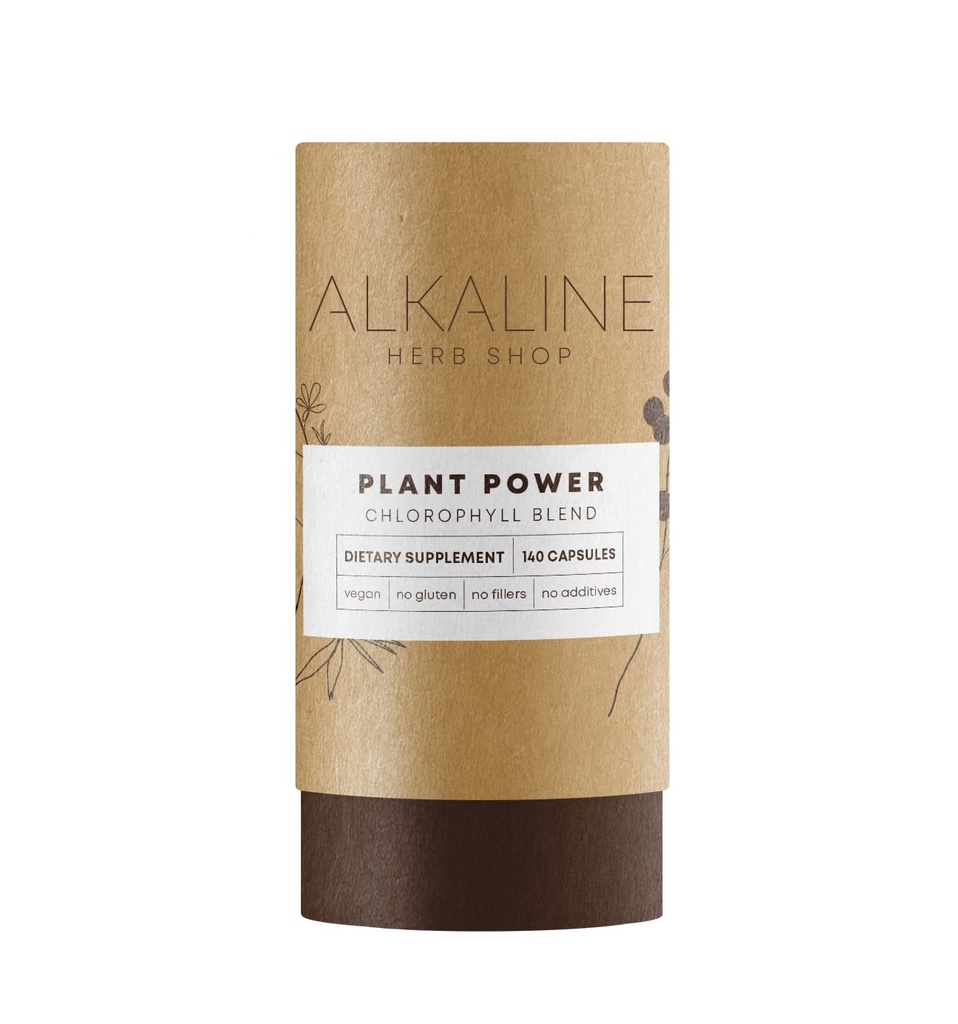 Alkaline Herb Shop complément d'alimentation des plantes 140 capsules (Chlorophylle)