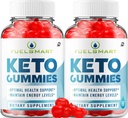 Combustible Smart Supplément Gommies ACV - CarburantSmart + ACV Gestion du poids Gommies vinaigre de cidre d'Apple 1000MG, Avis sur les Gommies Keto Smart Carburant, Vitamine B12 (2 Pack - 120 Gommies)